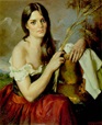  Woman with pitcher and ears of corn
